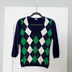 J.Crew Argyle Sweater